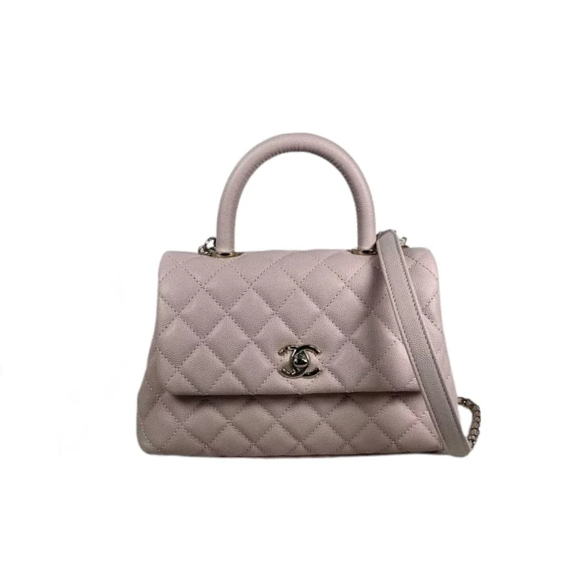 Chanel leather bags for everydSmall Coco Handle Caviar Pink GHW