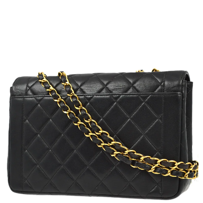 Chanel New Arrival Handbag with Gold HardwareChanel 1996-1997 Black Lambskin Small Border Flap Bag