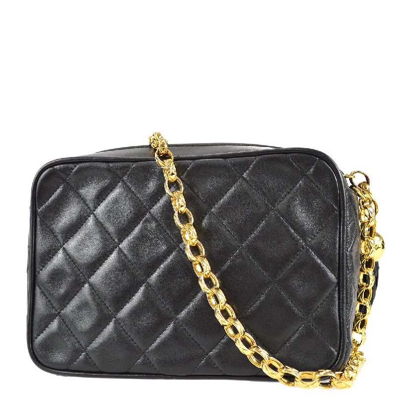 Chanel Medium Tote Bag for Office LadiesChanel 1991-1994 Black Lambskin Mini Pocket Camera Bag