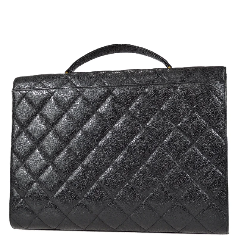 Chanel bags in luxury boutiques worldwideChanel 1994-1996 Briefcase Black Caviar