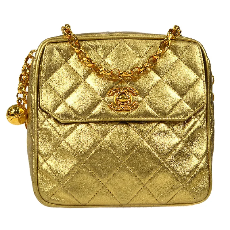 Chanel Vintage Inspired Handbag for Retro LoversChanel 1991-1994 Pocket Camera Bag Mini Gold Lambskin