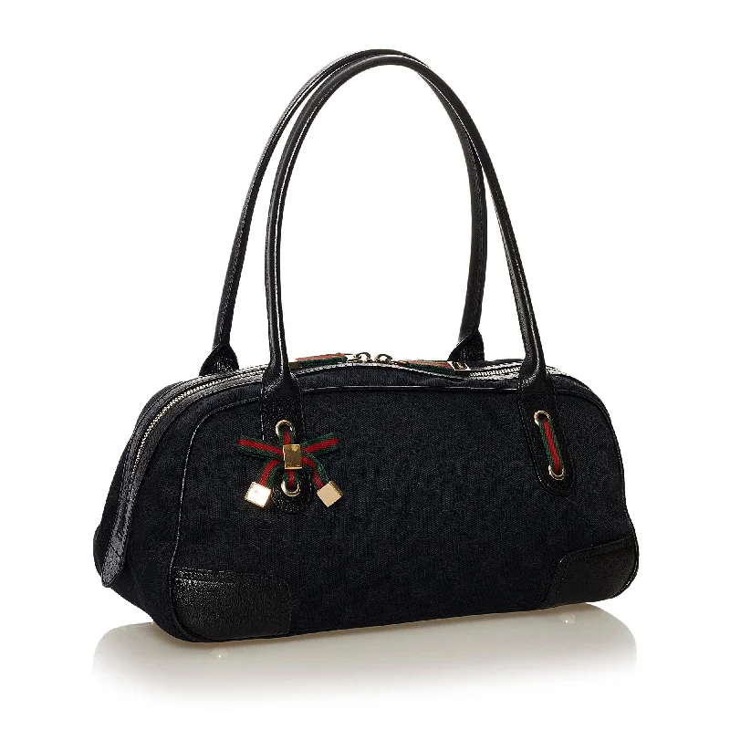 Women Gucci bags with a zip - around closure for securityGucci GG Canvas Princy Shoulder Bag (33089)