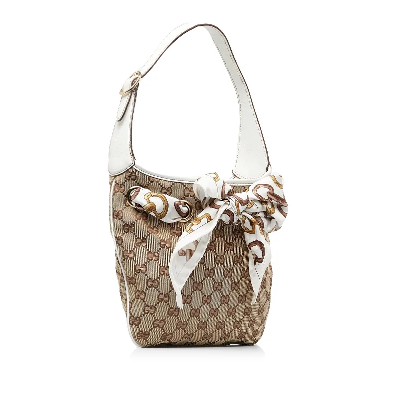 Gucci handbags for women with a beaded trimGucci GG Canvas Positano Hobo (muHc4f)