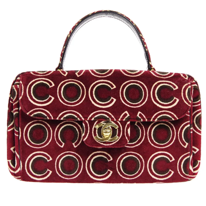 Chanel bags with exclusive seasonal releasesCHANEL 2001-2003 COCO Handbag Bordeaux Velvet