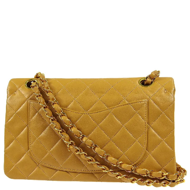 Chanel Classic Flap Bag for Evening PartyChanel * 1997-1999 Beige Lambskin Small Classic Double Flap Shoulder Bag