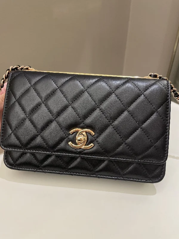 Chanel bags with exclusive seasonal releasesChanel Trendy CC Wallet On Chain Black Lambskin