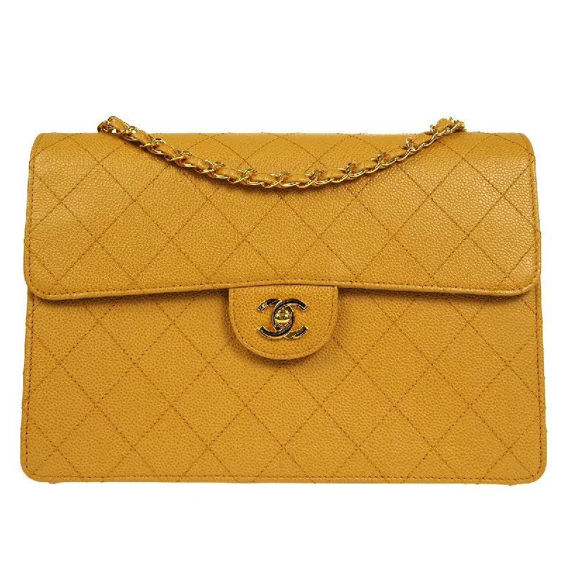 Chanel Limited Edition Handbag for CollectorsCHANEL 1998 Classic Single Flap Jumbo Camel Caviar