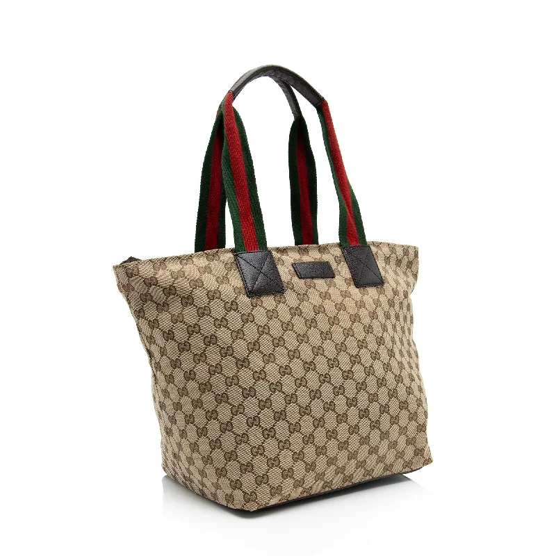 Ladies Gucci Dionysus bags with a detachable shoulder strapGucci GG Canvas Web Large Tote (oTyQoP)