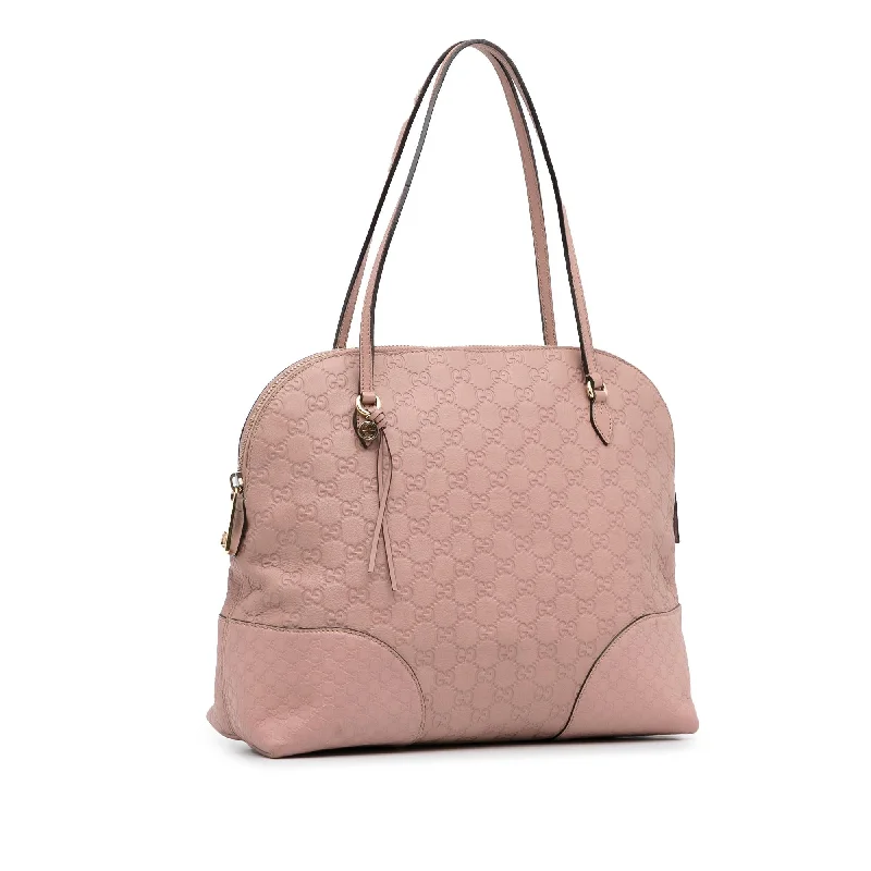 Women Gucci bags with a snap - button closure and a decorative charmGucci Medium Guccissima Bree Shoulder Bag (SHG-RyqPcq)