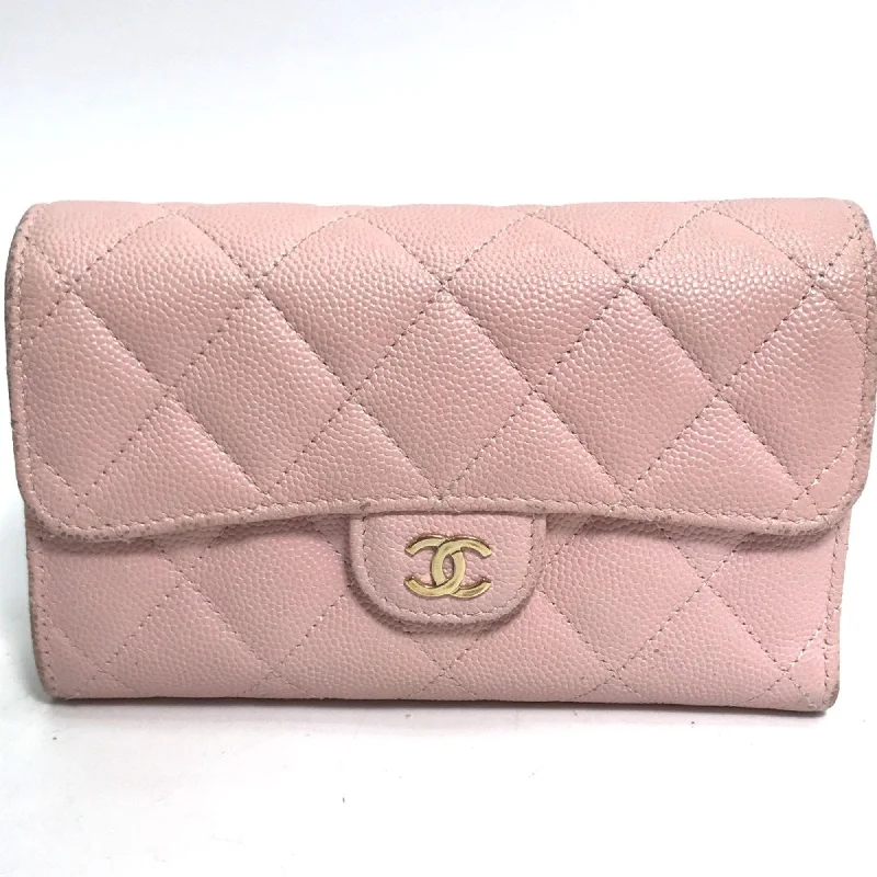 Chanel bags for women who appreciate fine craftsmanshipChanel AP0232 Quilted flap wallet Trifold wallet Baby pink pink