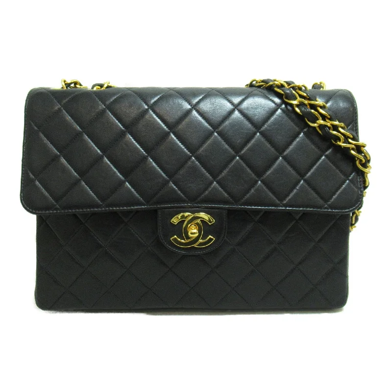 Chanel bags perfect for everyday elegCHANEL Big Matelasse ChainShoulder Bag Black Lambskin (sheep leather)