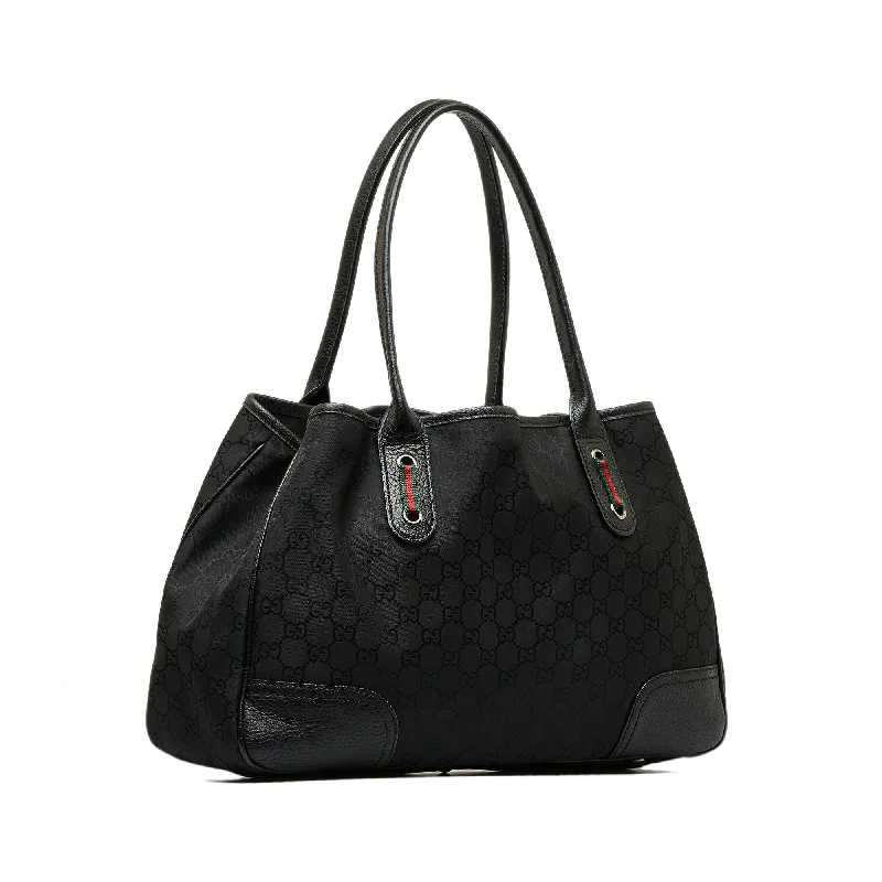 Women Gucci bags with a zip - around closure for securityGucci GG Canvas Princy Tote (dbmN4Q)