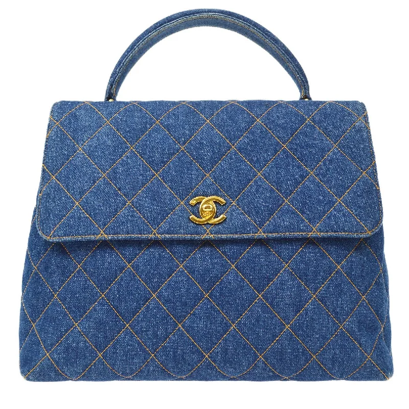 Chanel bags for those who value investment piecesCHANEL 1996-1997 Denim Quilted Kelly 30