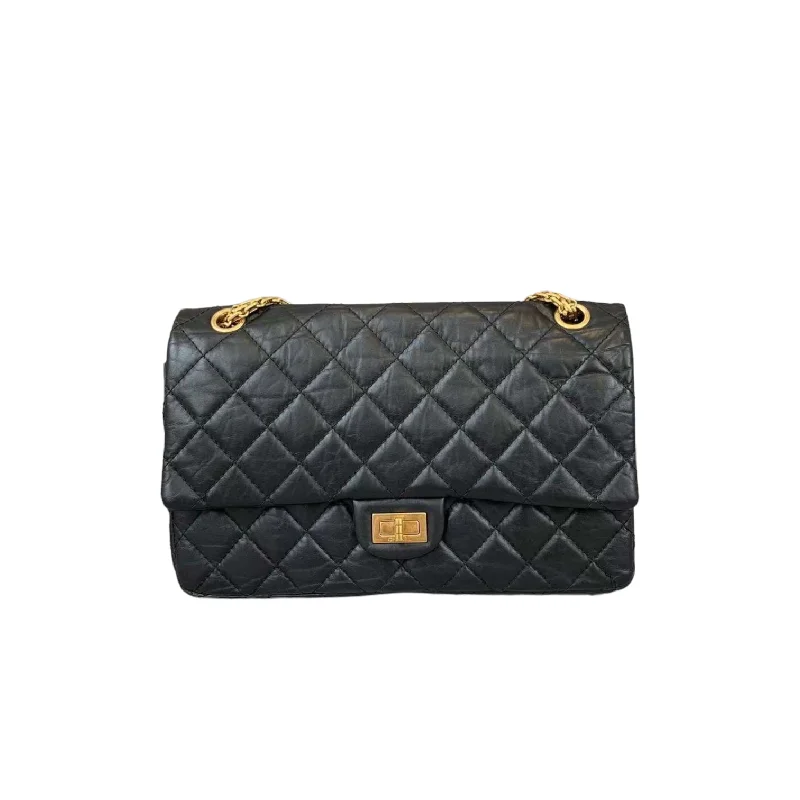 Chanel bags with intricate metal hardwareReissue Medium 226 Black GHW