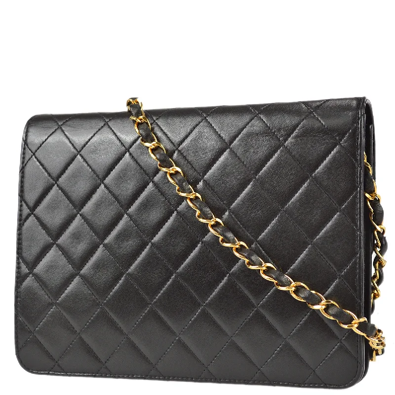 Chanel Limited Edition Handbag for CollectorsChanel 1994-1996 Black Lambskin Small Half Flap Bag