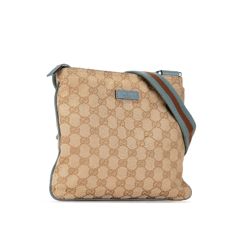 Gucci handbags for women with a patent - leather finishGucci GG Canvas Web Crossbody GNgxPh)