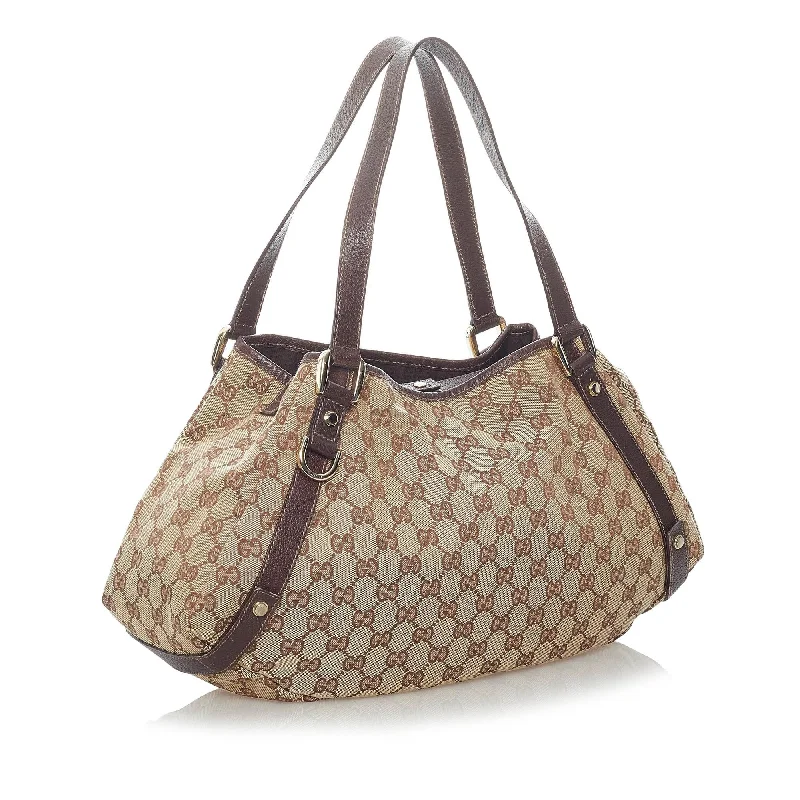 Gucci Marmont bags for women with gold - toned hardwareGucci GG Canvas Pelham Shoulder Bag (30957)