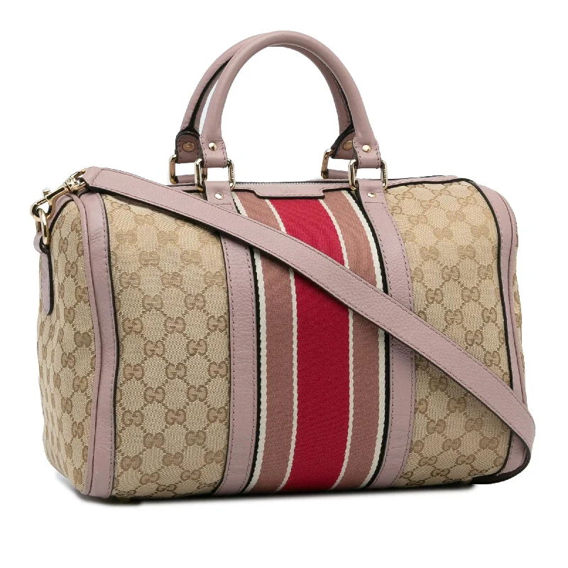 Women Gucci bags with a front - zip pocket for small itemsGucci GG Canvas Web Satchel (rLK8bR)