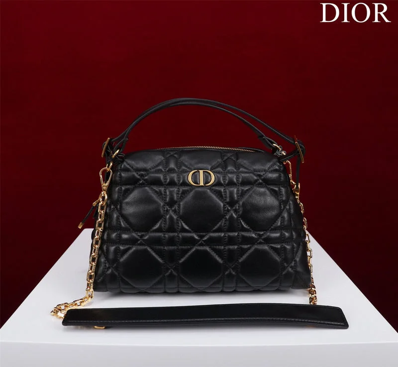 Christian Dior handbags with a detachable mirror for on - the - go touch - upsDior Bag