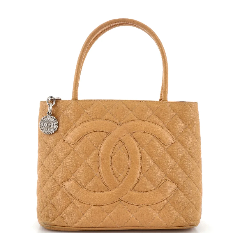 Christian Dior tote bags with a double - handle and shoulder - strap optionMedallion Tote Quilted Caviar