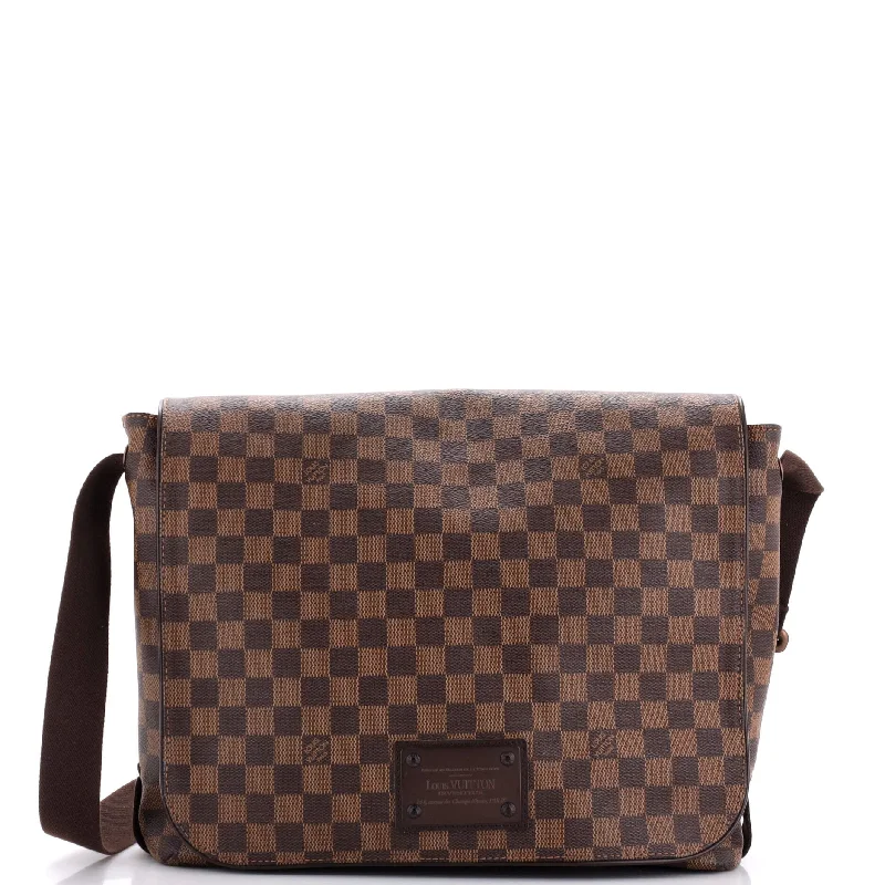 Christian Dior handbags with a detachable mirror for on - the - go touch - upsBrooklyn Handbag Damier MM