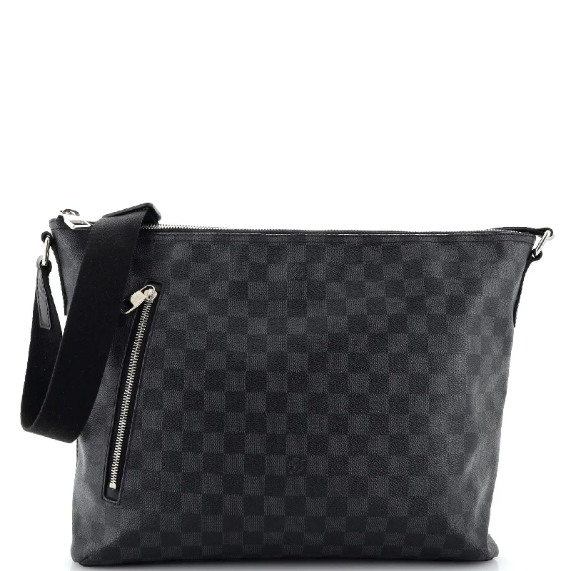 Luxury Christian Dior crossbody bags with a chain - link strapMick Messenger Bag Damier Graphite MM