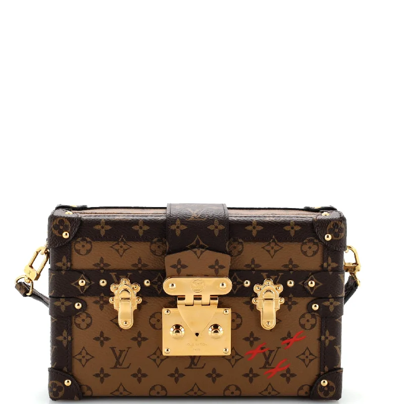 Christian Dior bags with a quilted pattern and gold - toned hardwarePetite Malle Handbag Reverse Monogram Canvas